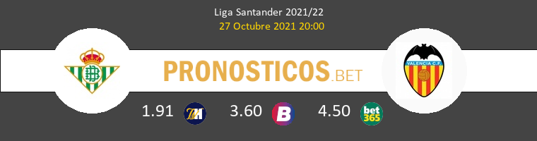 Real Betis vs Valencia Pronostico (27 Oct 2021) 1