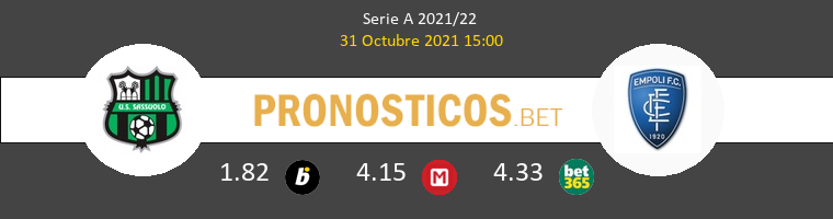 Sassuolo vs Empoli Pronostico (31 Oct 2021) 1