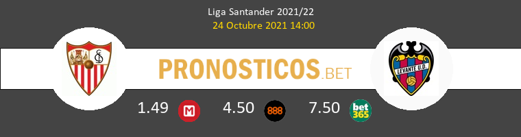 Sevilla vs Levante Pronostico (24 Oct 2021) 1