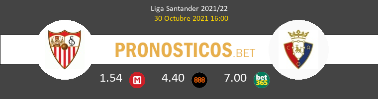 Sevilla vs Osasuna Pronostico (30 Oct 2021) 1