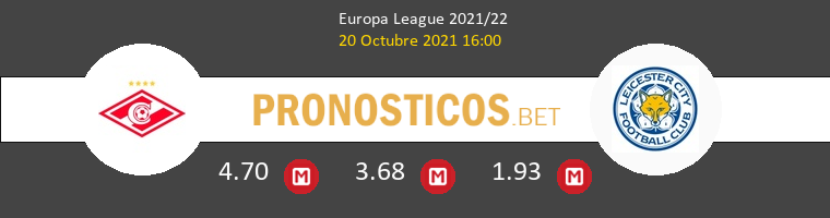 Spartak Moskva vs Leicester Pronostico (20 Oct 2021) 1