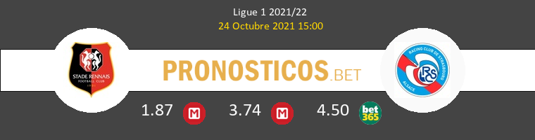 Stade Rennais vs Estrasburgo Pronostico (24 Oct 2021) 1