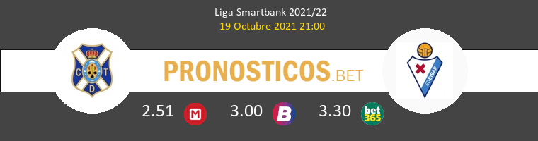 Tenerife vs Eibar Pronostico (19 Oct 2021) 1
