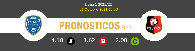 Troyes vs Stade Rennais Pronostico (31 Oct 2021) 1