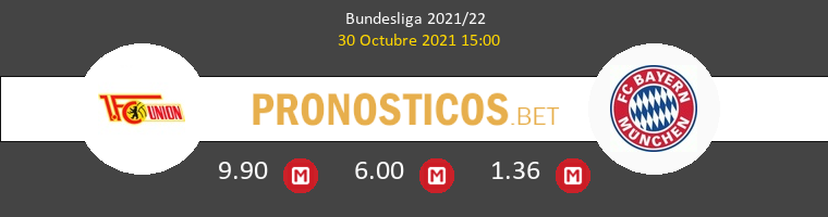 Union Berlin vs Bayern Pronostico (30 Oct 2021) 1