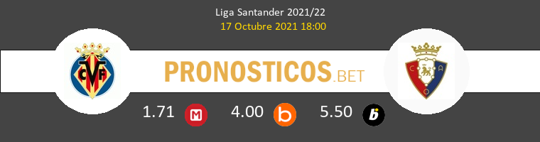 Villarreal vs Osasuna Pronostico (17 Oct 2021) 1