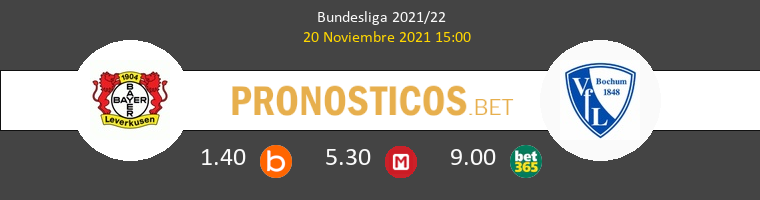 Bayer Leverkusen vs VfL Bochum Pronostico (20 Nov 2021) 1