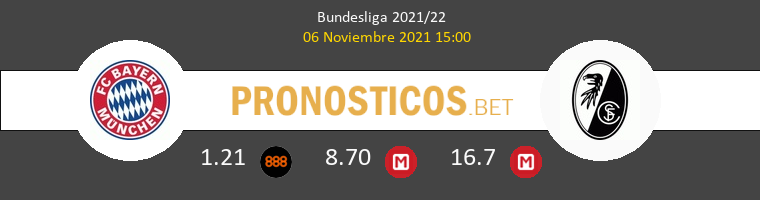 Bayern vs SC Freiburg Pronostico (6 Nov 2021) 1