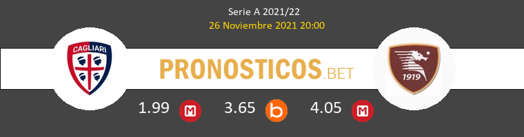 Cagliari vs Salernitana Pronostico (26 Nov 2021) 1