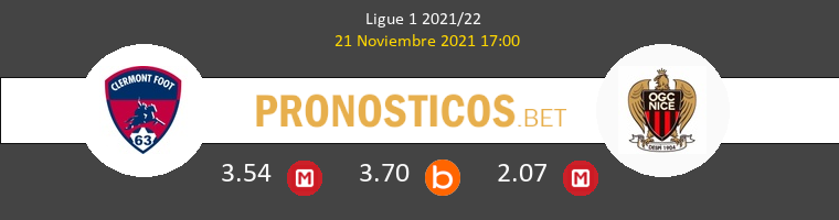 Clermont vs Nice Pronostico (21 Nov 2021) 1