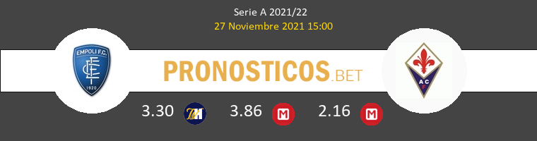 Empoli vs Fiorentina Pronostico (27 Nov 2021) 1