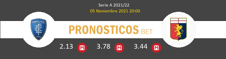 Empoli vs Genova Pronostico (5 Nov 2021) 1