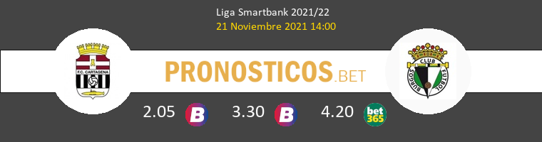 F.C. Cartagena vs Burgos Pronostico (21 Nov 2021) 1