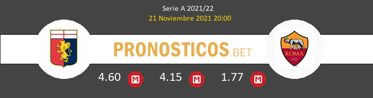 Genoa vs Roma Pronostico (21 Nov 2021) 1