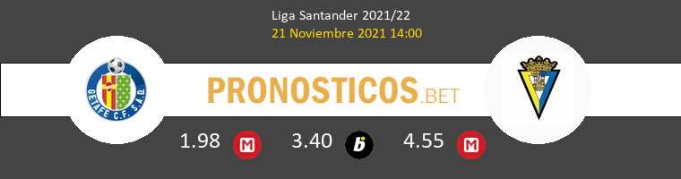 Getafe vs Cádiz Pronostico (21 Nov 2021) 1