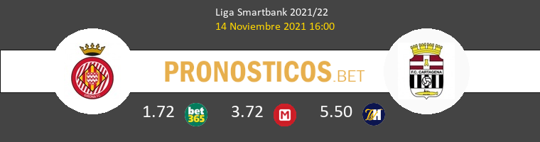 Girona vs F.C. Cartagena Pronostico (14 Nov 2021) 1