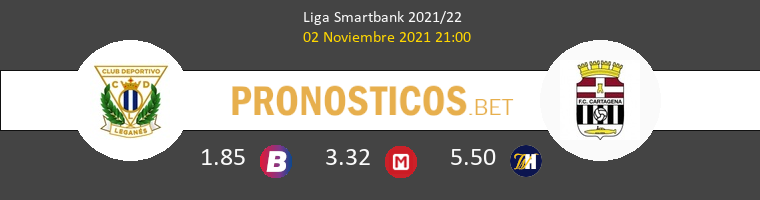 Leganés vs F.C. Cartagena Pronostico (2 Nov 2021) 1