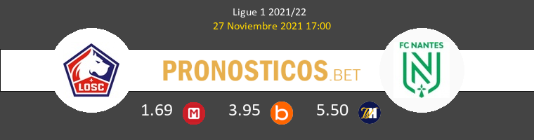 Lille vs Nantes Pronostico (27 Nov 2021) 1