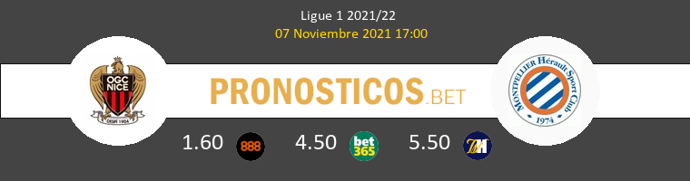 Nice vs Montpellier Pronostico (7 Nov 2021) 1