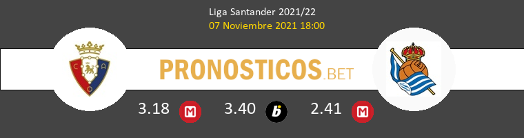 Osasuna vs Real Sociedad Pronostico (7 Nov 2021) 1