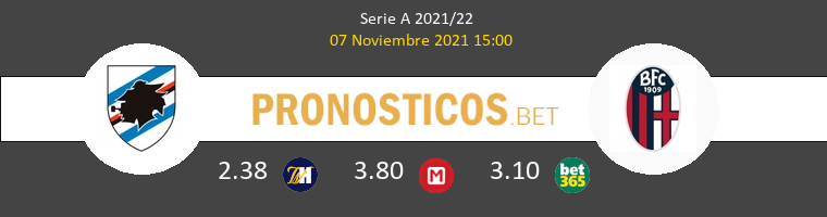 Sampdoria vs Bologna Pronostico (7 Nov 2021) 1