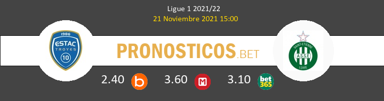 Troyes vs SaintvÉtienne Pronostico (21 Nov 2021) 1