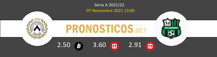 Udinese vs Sassuolo Pronostico (7 Nov 2021) 1