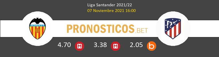Valencia vs Atlético Pronostico (7 Nov 2021) 1