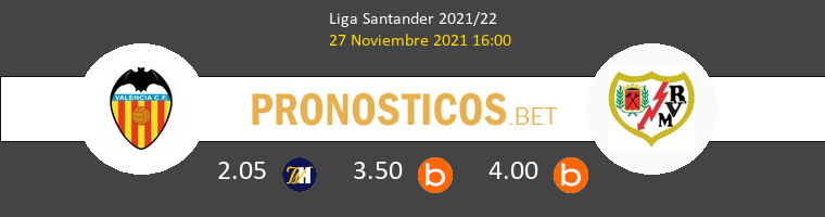 Valencia vs Rayo Vallecano Pronostico (27 Nov 2021) 1