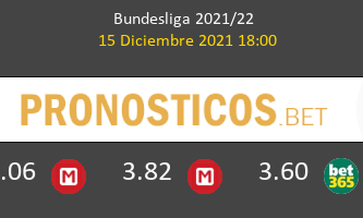 B. Mönchengladbach vs Eintracht Frankfurt Pronostico (15 Dic 2021) 1