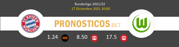 Bayern Munchen vs Wolfsburg Pronostico (17 Dic 2021) 1