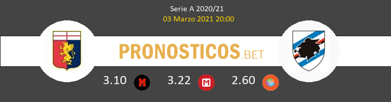 Génova vs Sampdoria Pronostico (10 Dic 2021) 1