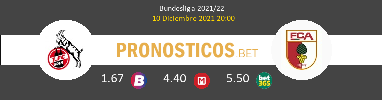 Koln vs FC Augsburg Pronostico (10 Dic 2021) 1