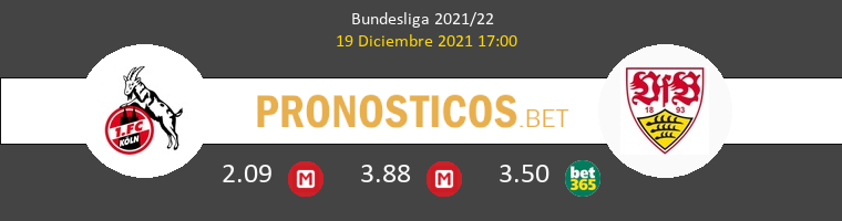 Koln vs Stuttgart Pronostico (19 Dic 2021) 1