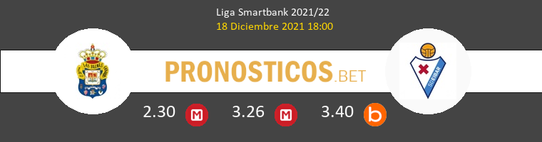 Las Palmas vs Eibar Pronostico (18 Dic 2021) 1