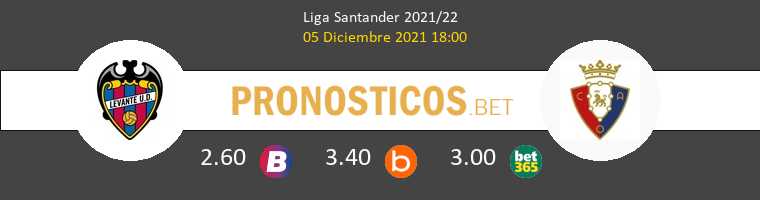 Levante vs Osasuna Pronostico (5 Dic 2021) 1