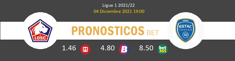 Lille vs Troyes Pronostico (4 Dic 2021) 1