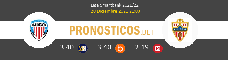 Lugo vs Almería Pronostico (20 Dic 2021) 1