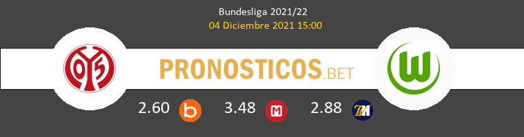 Mainz 05 vs Wolfsburgo Pronostico (4 Dic 2021) 1