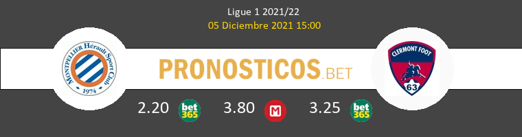 Montpellier vs Clermont Pronostico (5 Dic 2021) 1