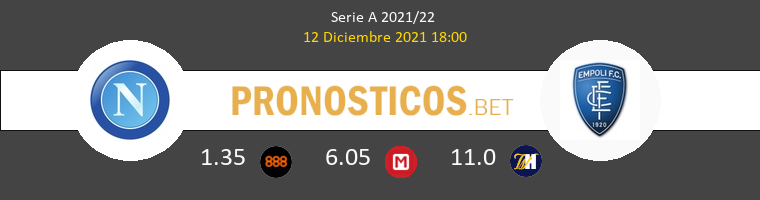 Nápoles vs Empoli Pronostico (12 Dic 2021) 1