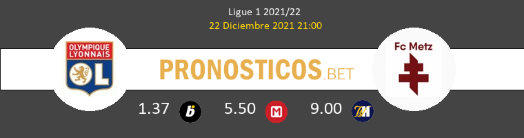 Lyon vs Metz Pronostico (22 Dic 2021) 1