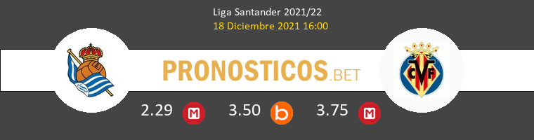 Real Sociedad vs Villarreal Pronostico (18 Dic 2021) 1
