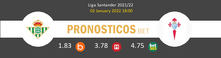 Real Betis vs Celta Pronostico (2 Ene 2022) 1