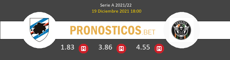 Sampdoria vs Venezia Pronostico (19 Dic 2021) 1