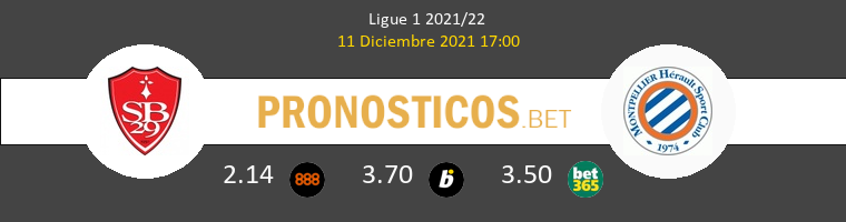 Stade Brestois vs Montpellier Pronostico (11 Dic 2021) 1