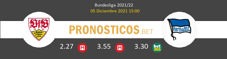 Stuttgart vs Hertha Berlín Pronostico (5 Dic 2021) 1