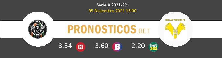 Venezia vs Hellas Verona Pronostico (5 Dic 2021) 1