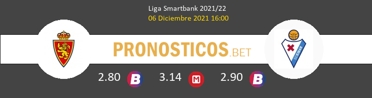 Zaragoza vs Eibar Pronostico (6 Dic 2021) 1