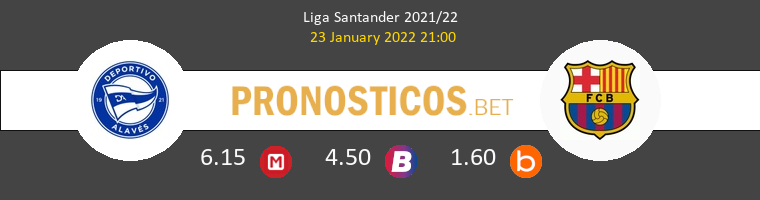 Alavés vs Barcelona Pronostico (23 Ene 2022) 1